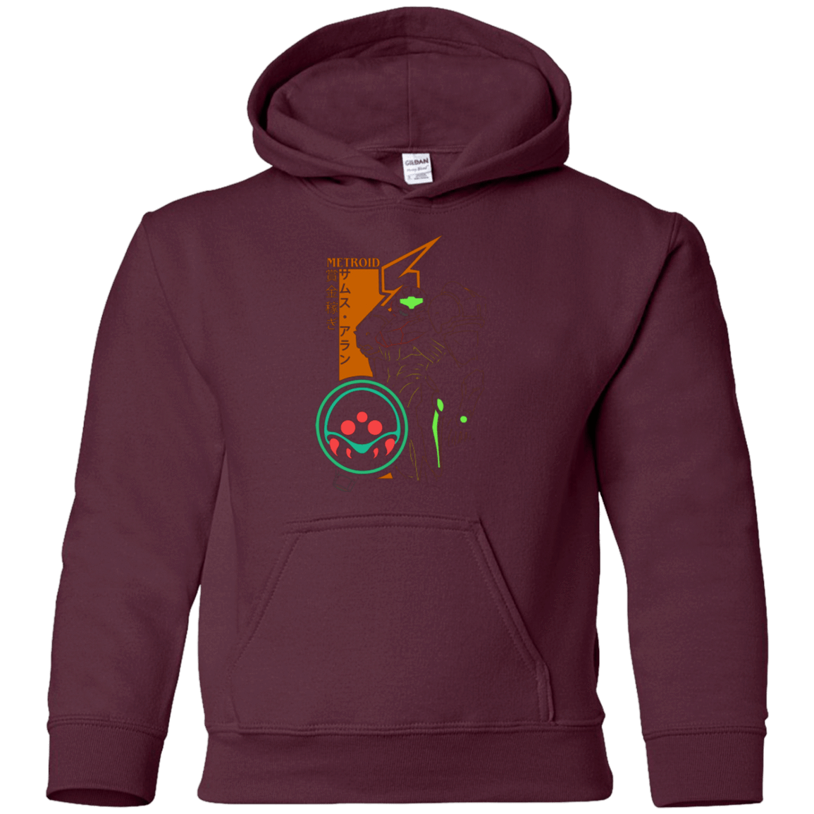 Sweatshirts Maroon / YS Profile-METROID Youth Hoodie