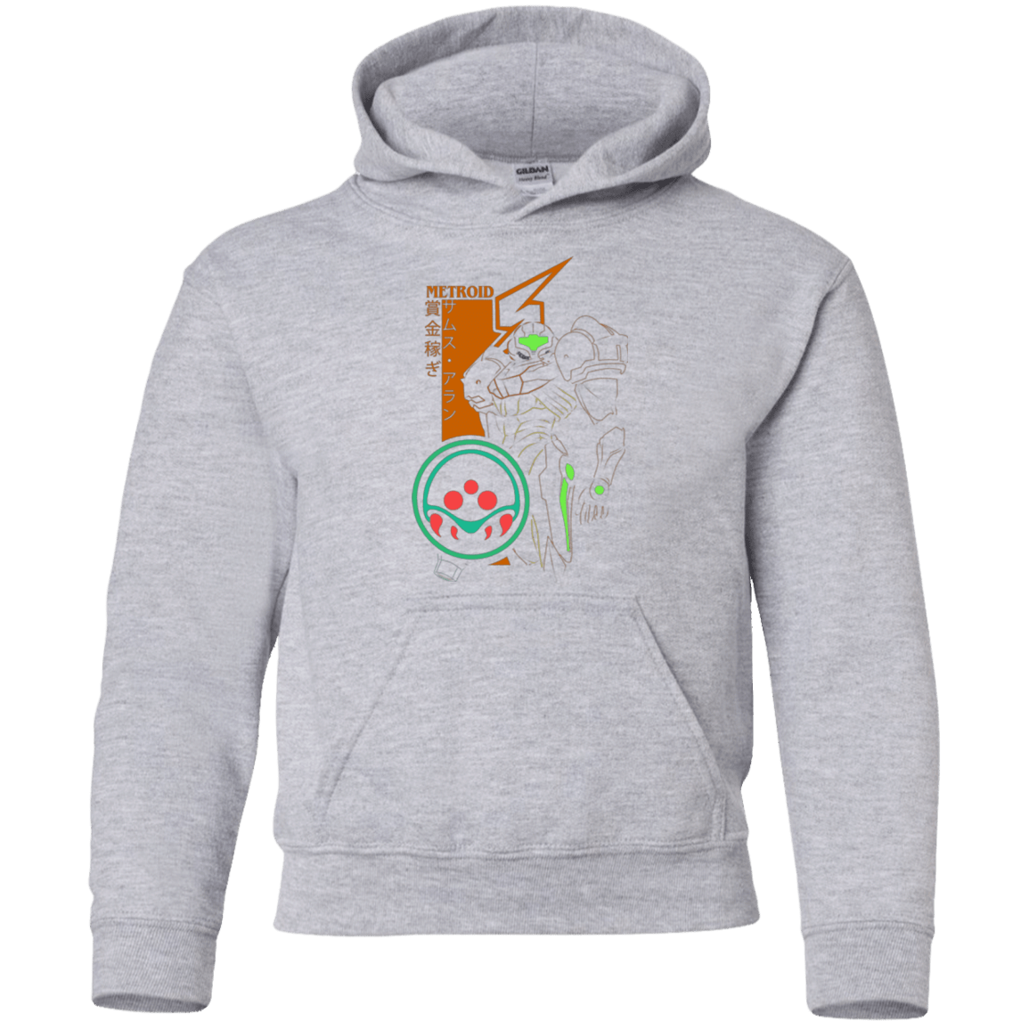 Sweatshirts Sport Grey / YS Profile-METROID Youth Hoodie