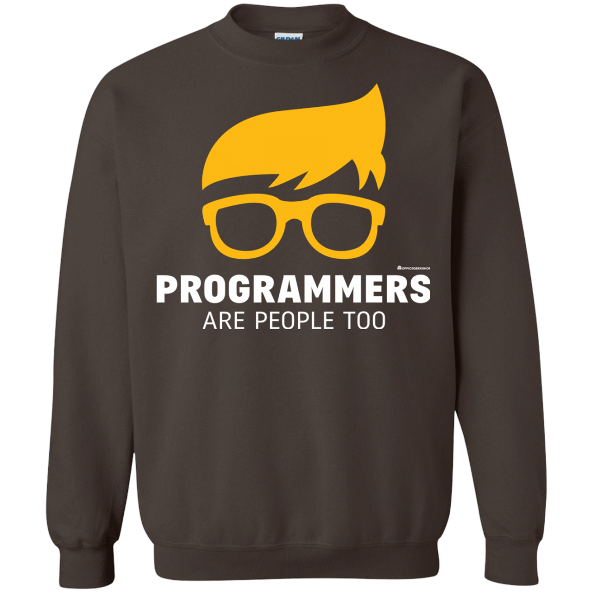 Sweatshirts Dark Chocolate / Small Programmers Are People Too Crewneck Sweatshirt