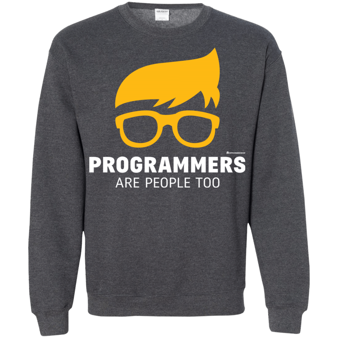 Sweatshirts Dark Heather / Small Programmers Are People Too Crewneck Sweatshirt