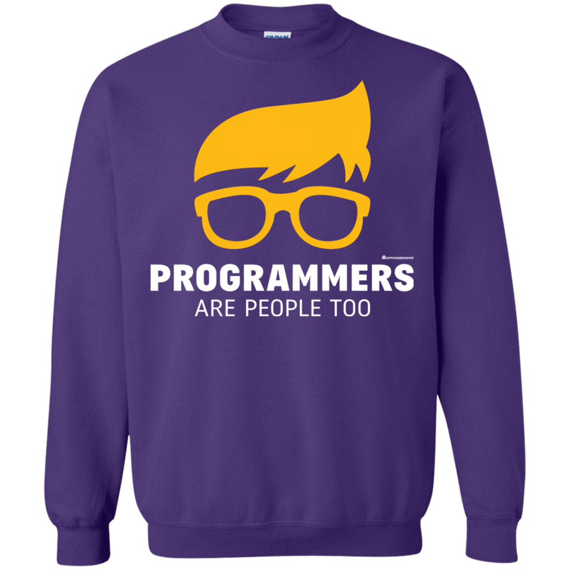 Sweatshirts Purple / Small Programmers Are People Too Crewneck Sweatshirt
