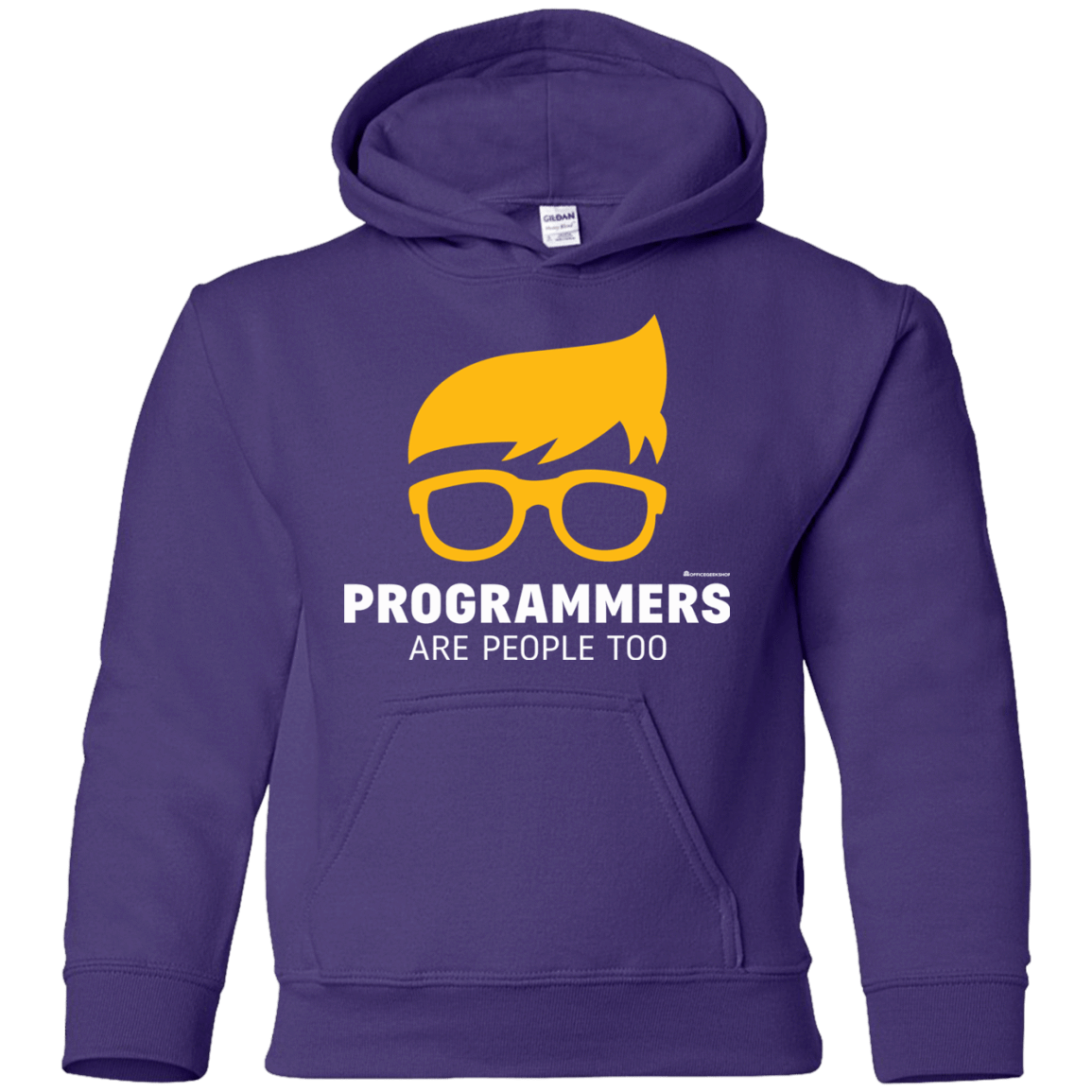 Sweatshirts Purple / YS Programmers Are People Too Youth Hoodie