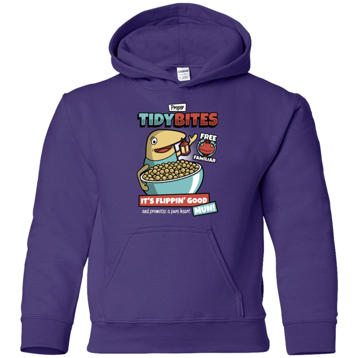 Sweatshirts Purple / YS PROPER TIDY BITES Youth Hoodie