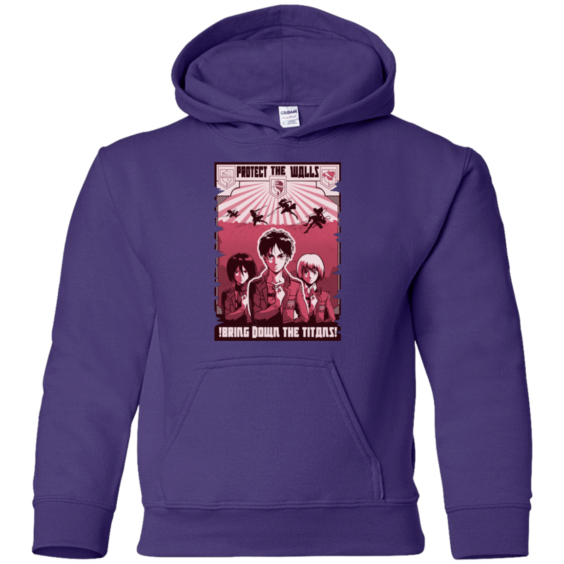 Sweatshirts Purple / YS Protect the Walls Youth Hoodie