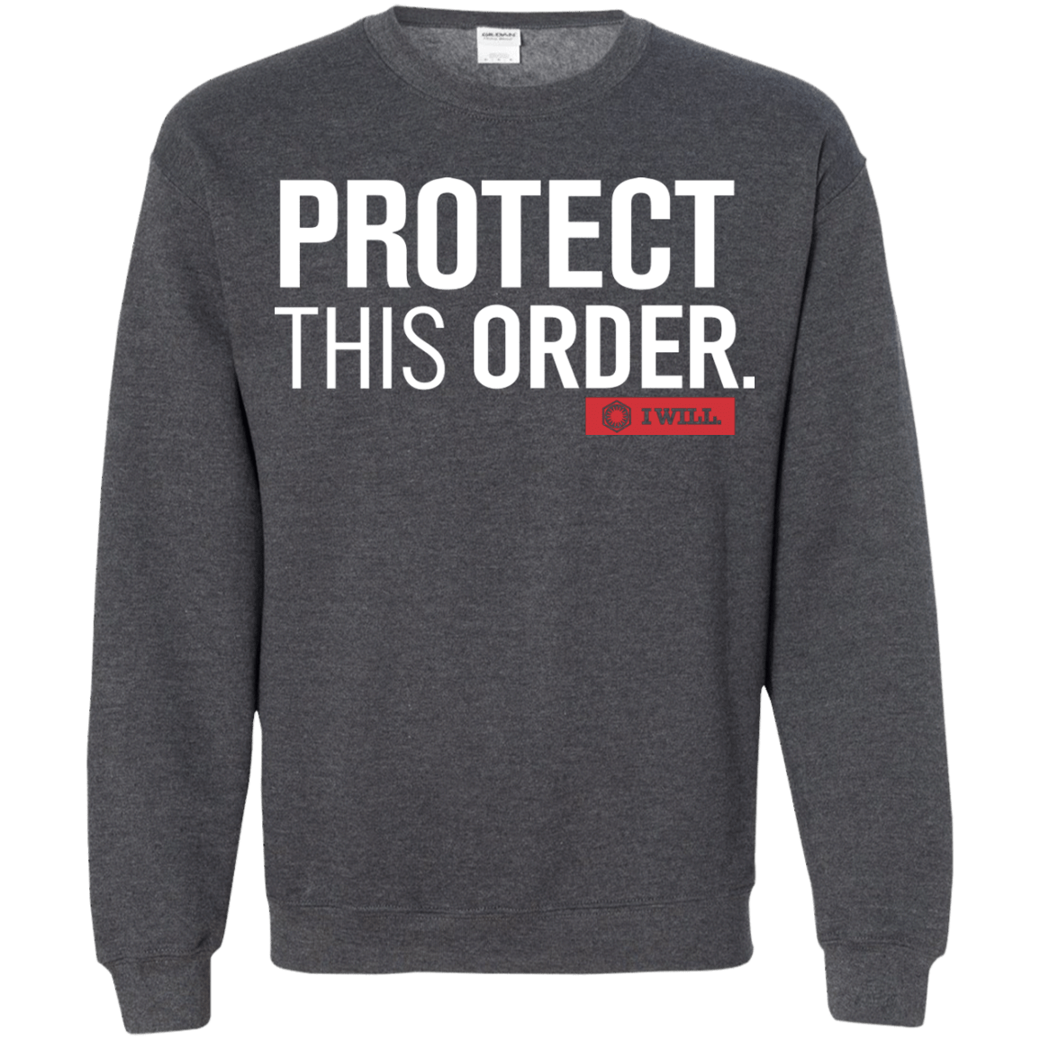 Sweatshirts Dark Heather / Small Protect This Order Crewneck Sweatshirt