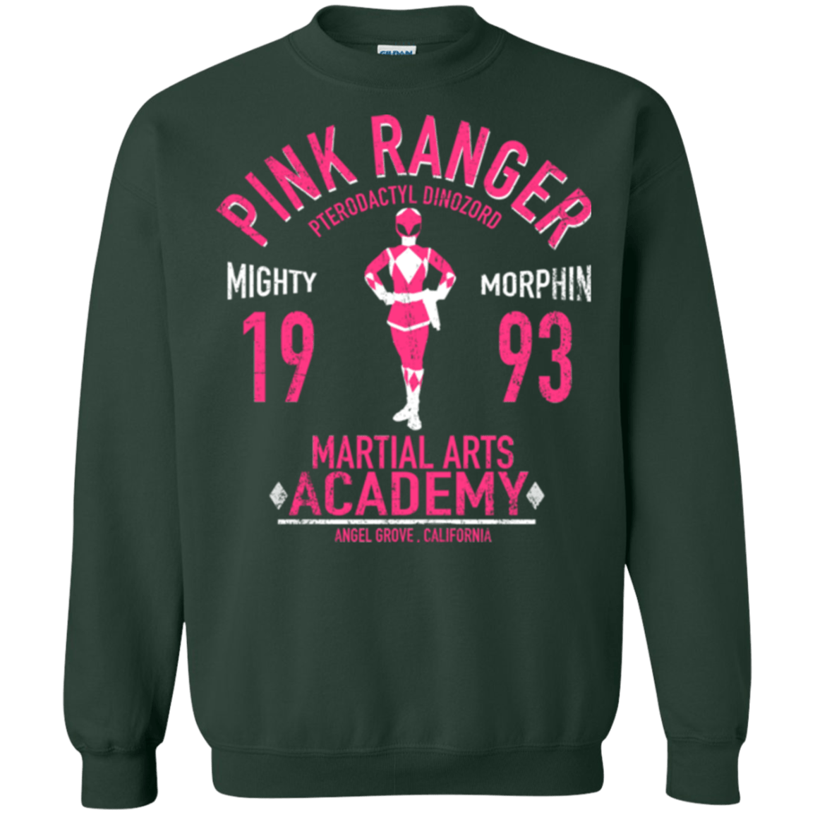 Sweatshirts Forest Green / Small Pterodactyl Ranger Crewneck Sweatshirt