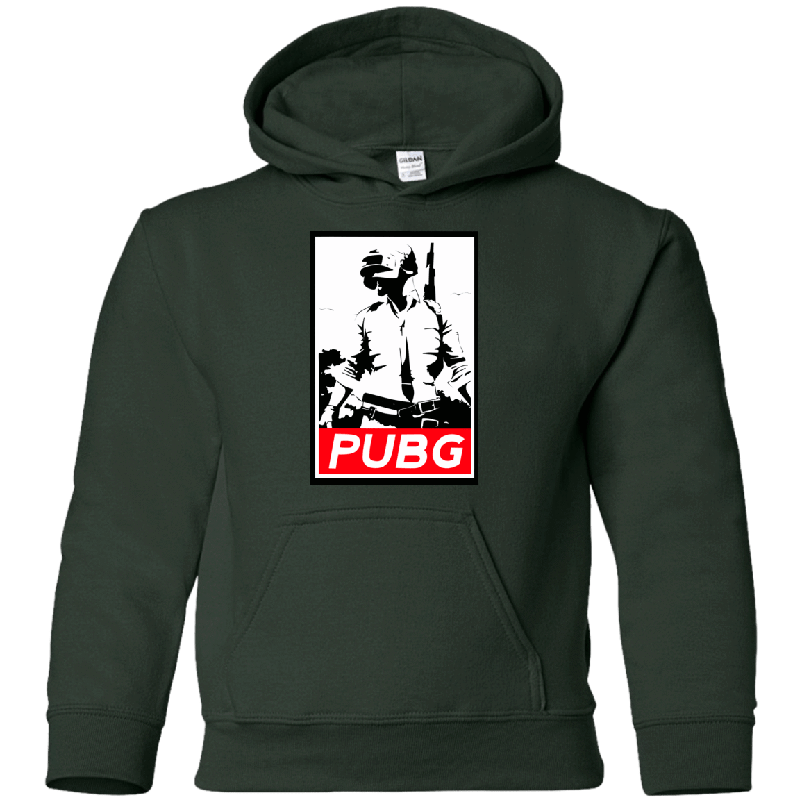 Sweatshirts Forest Green / YS PUBG Youth Hoodie