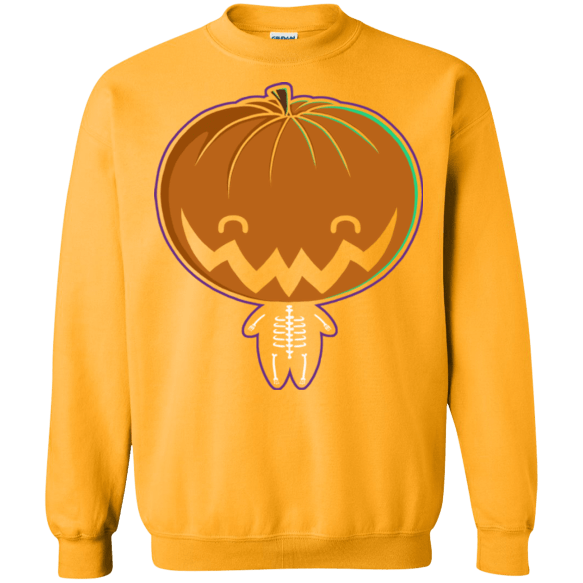 Sweatshirts Gold / Small Pumpkin Head Crewneck Sweatshirt