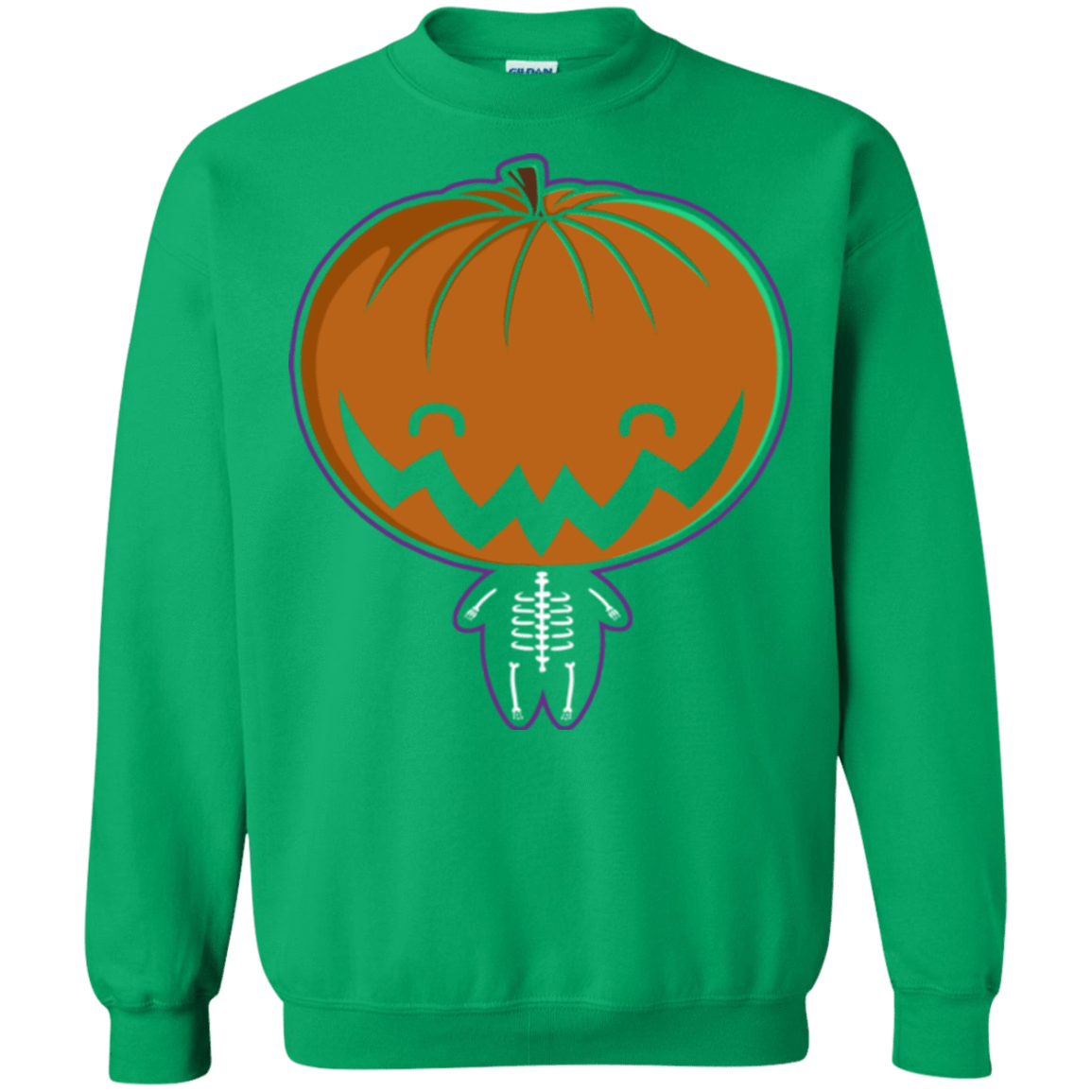 Sweatshirts Irish Green / Small Pumpkin Head Crewneck Sweatshirt