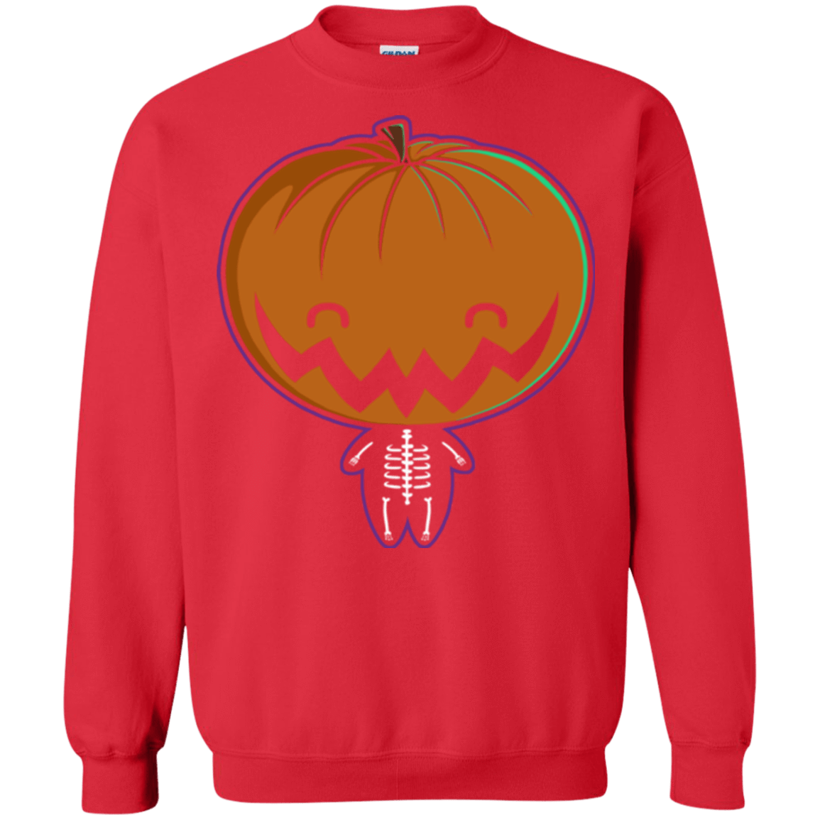 Sweatshirts Red / Small Pumpkin Head Crewneck Sweatshirt
