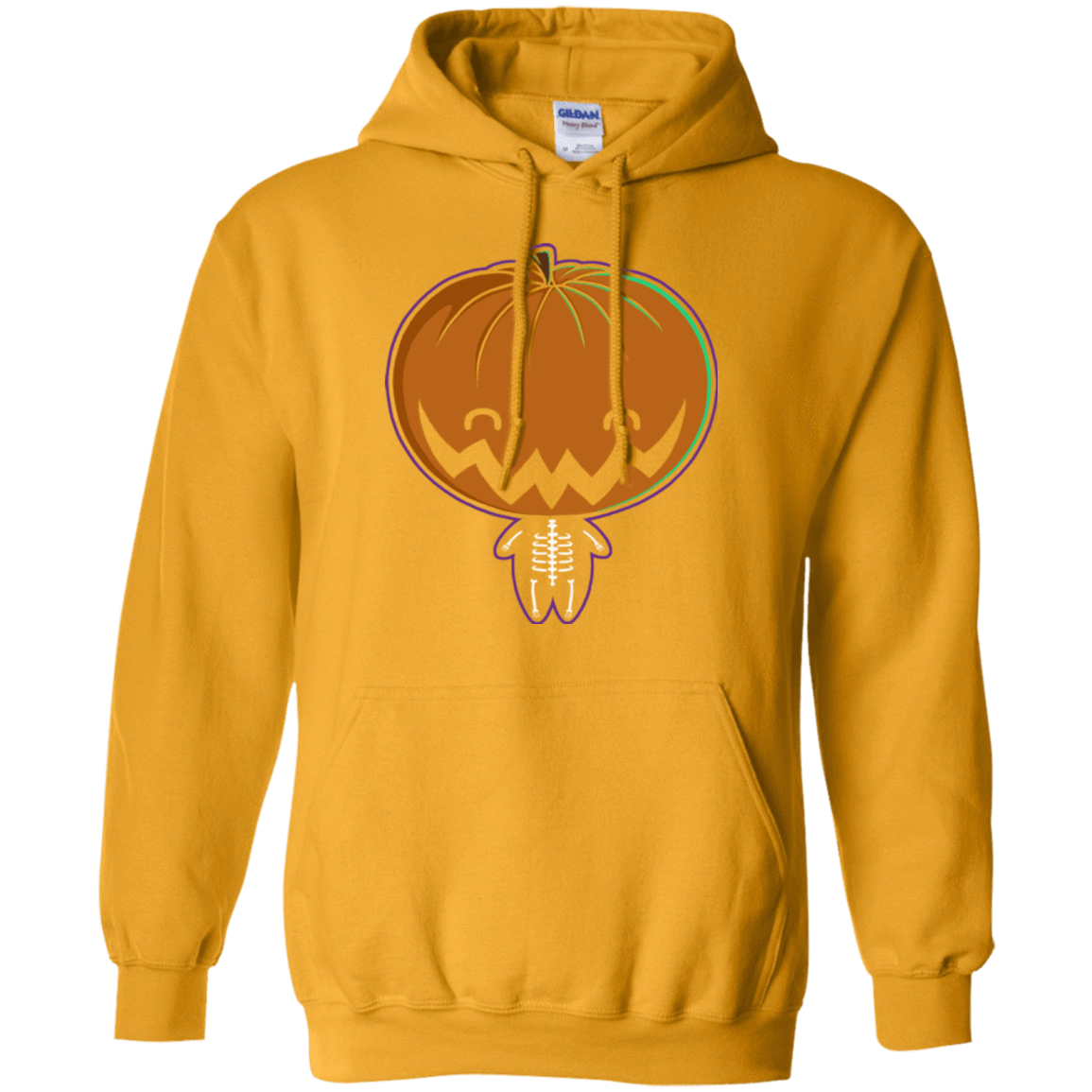 Sweatshirts Gold / Small Pumpkin Head Pullover Hoodie