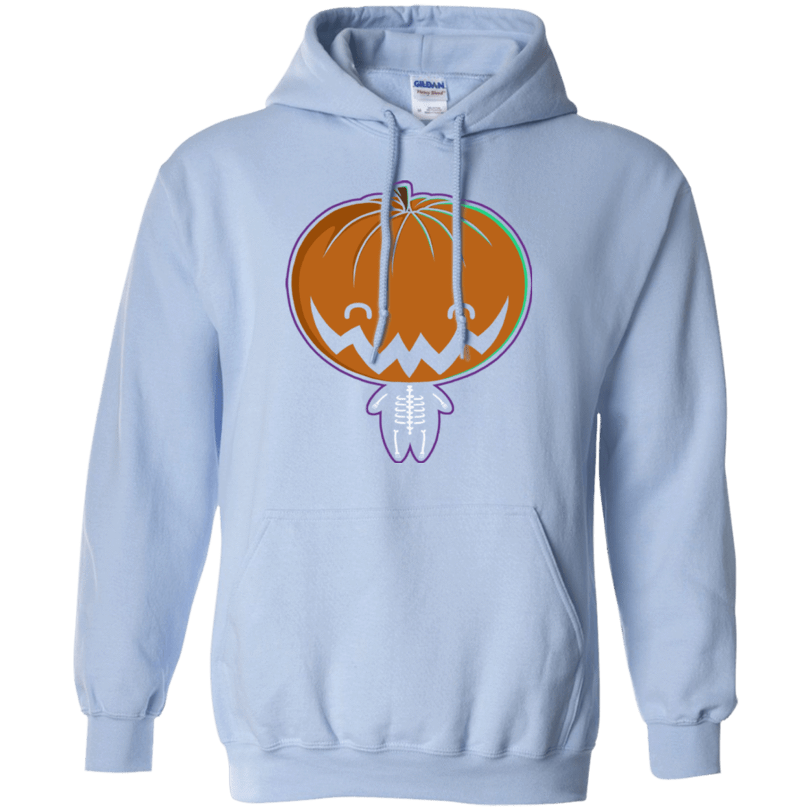 Sweatshirts Light Blue / Small Pumpkin Head Pullover Hoodie