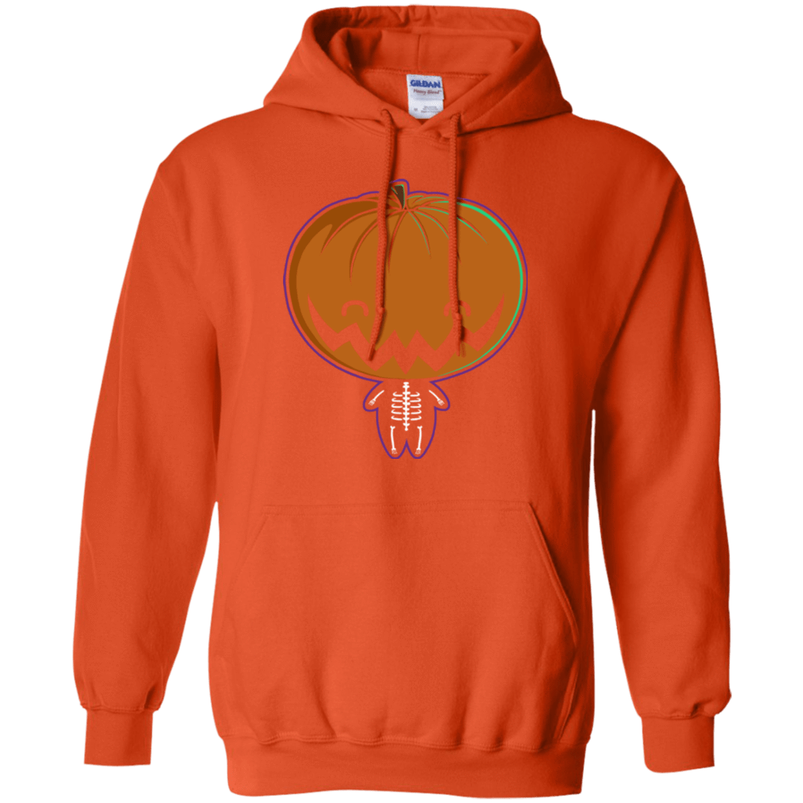 Sweatshirts Orange / Small Pumpkin Head Pullover Hoodie
