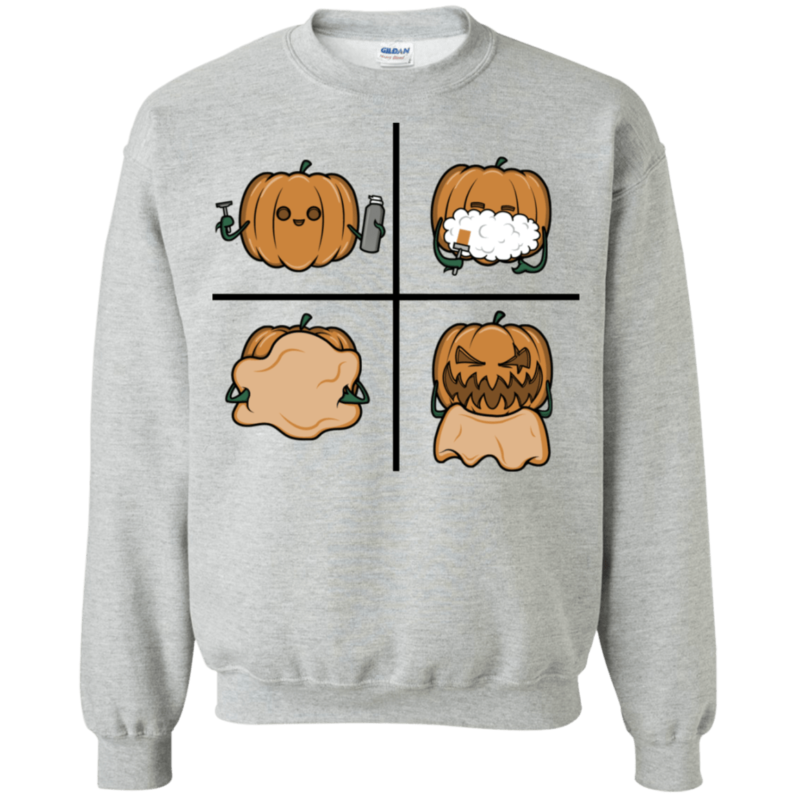 Sweatshirts Sport Grey / S Pumpkin Shave Crewneck Sweatshirt