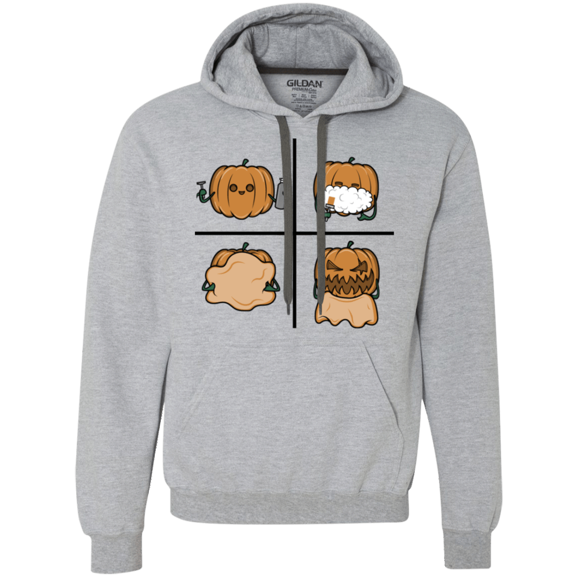 Sweatshirts Sport Grey / S Pumpkin Shave Premium Fleece Hoodie