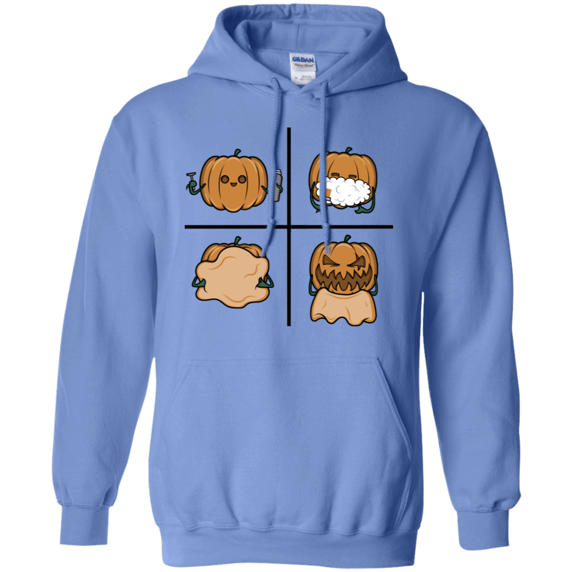 Sweatshirts Carolina Blue / S Pumpkin Shave Pullover Hoodie