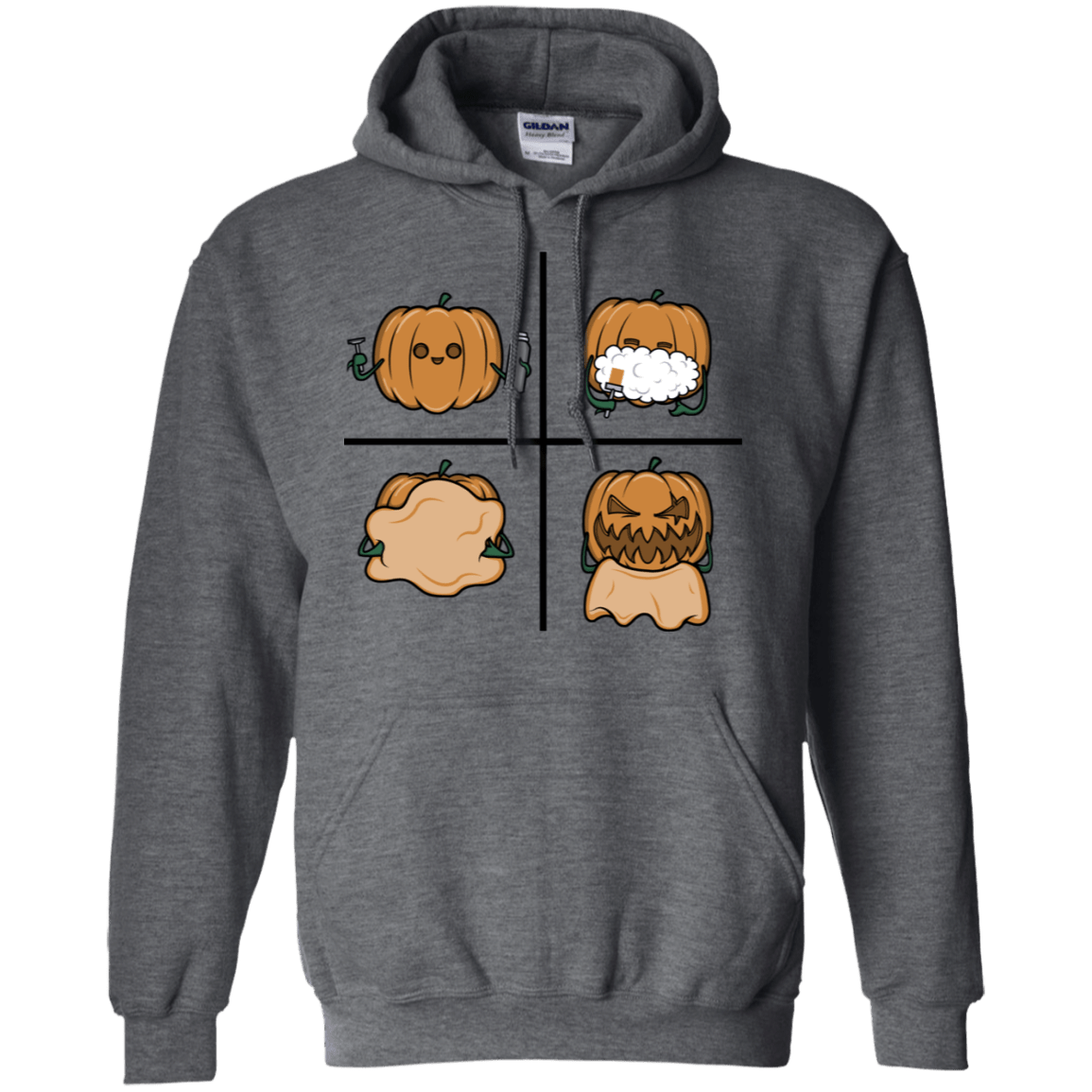 Sweatshirts Dark Heather / S Pumpkin Shave Pullover Hoodie