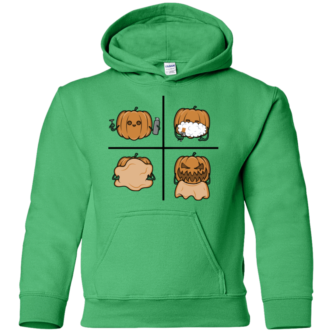 Sweatshirts Irish Green / YS Pumpkin Shave Youth Hoodie