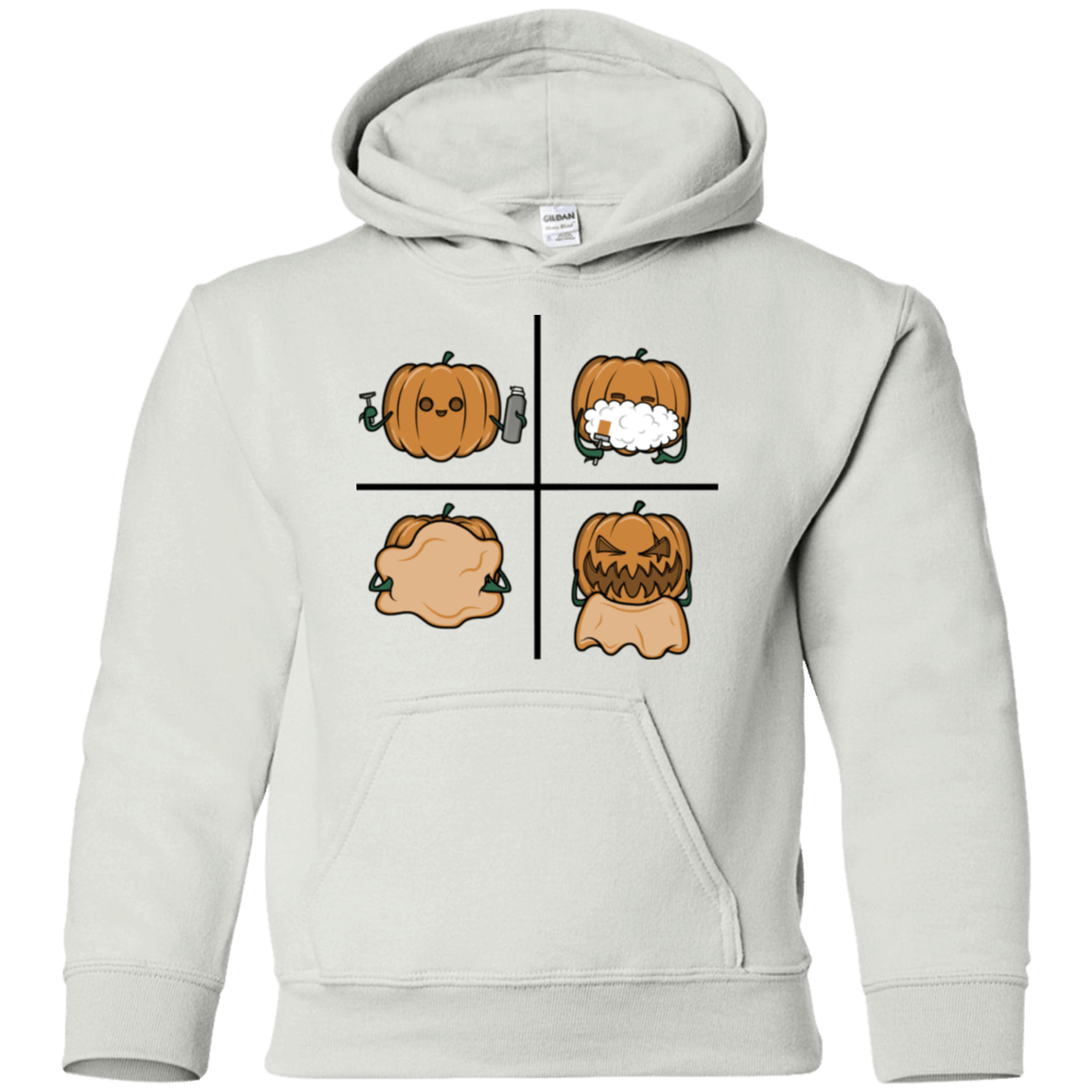 Sweatshirts White / YS Pumpkin Shave Youth Hoodie