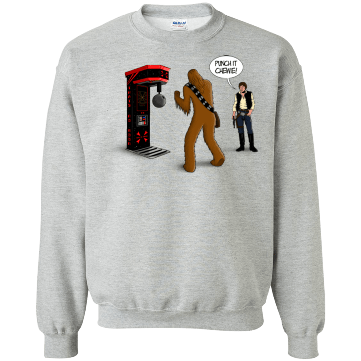 Sweatshirts Sport Grey / Small Punch It Chewie Crewneck Sweatshirt