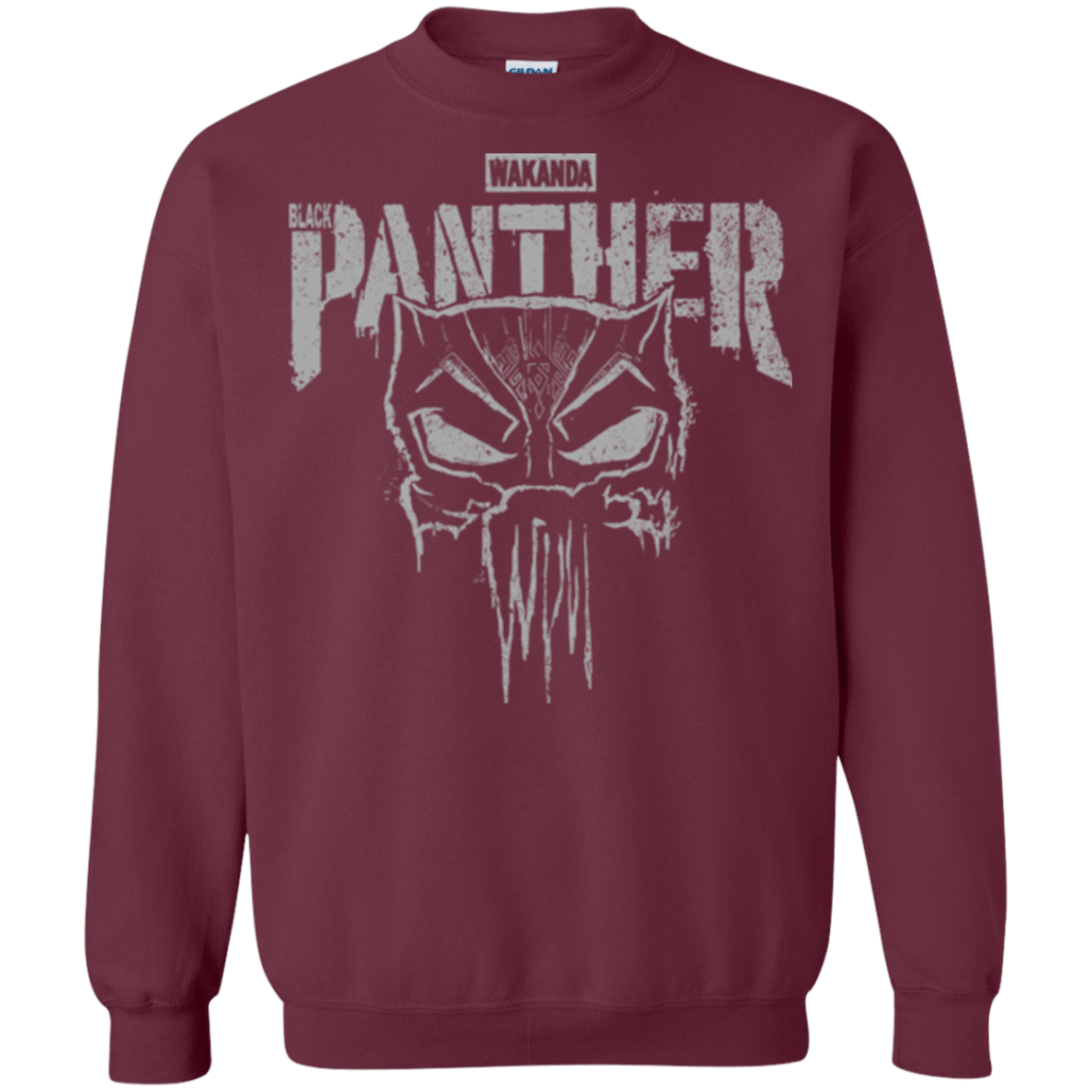 Sweatshirts Maroon / S Punish Enemies Of Wakanda Crewneck Sweatshirt