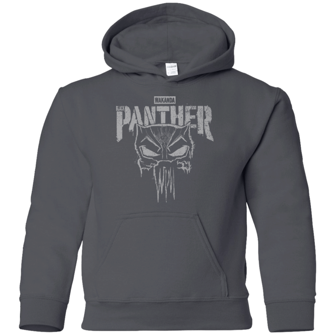 Sweatshirts Charcoal / YS Punish Enemies Of Wakanda Youth Hoodie