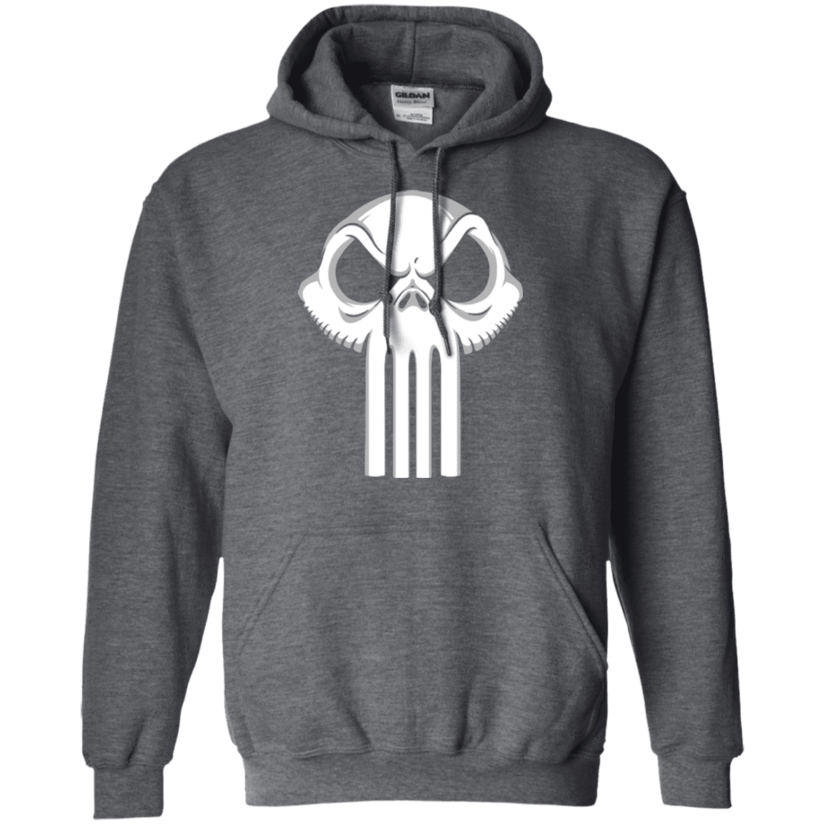 Sweatshirts Dark Heather / Small Punisher King Pullover Hoodie