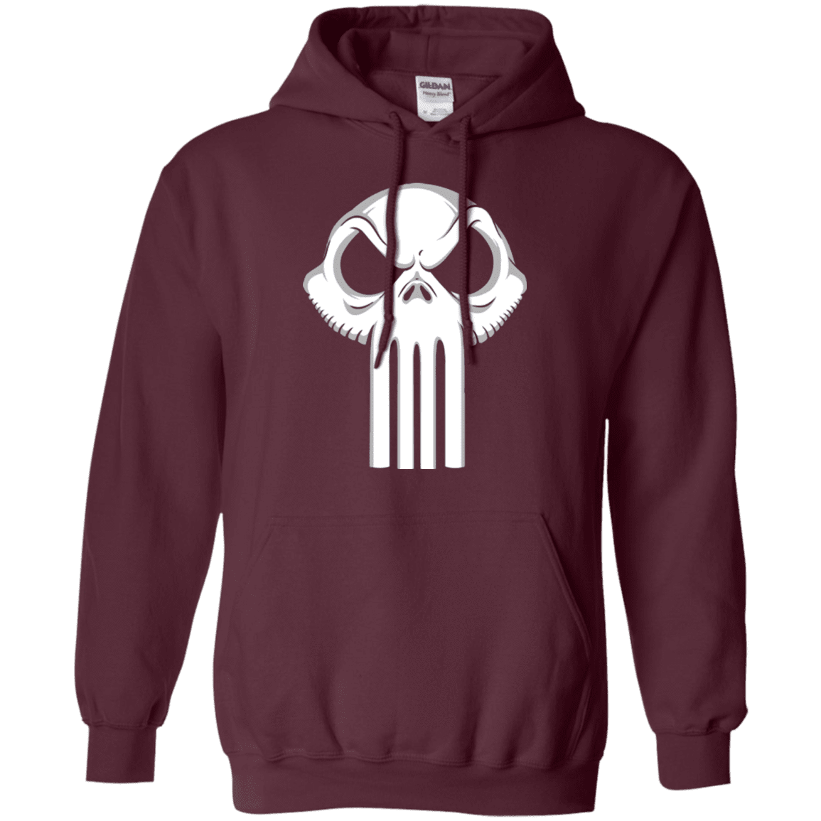 Sweatshirts Maroon / Small Punisher King Pullover Hoodie