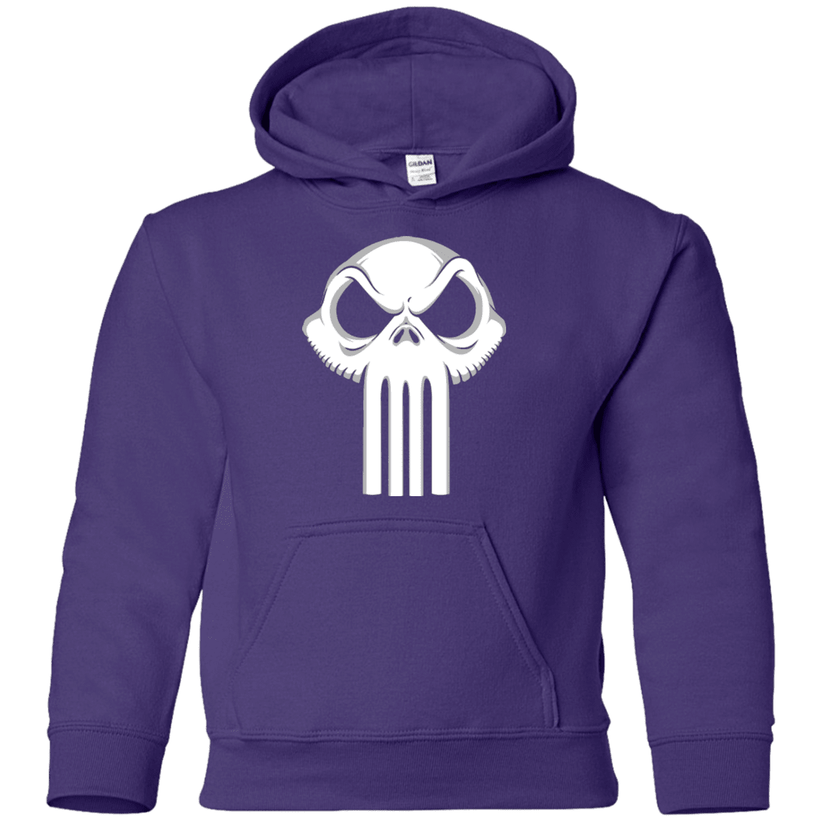 Sweatshirts Purple / YS Punisher King Youth Hoodie