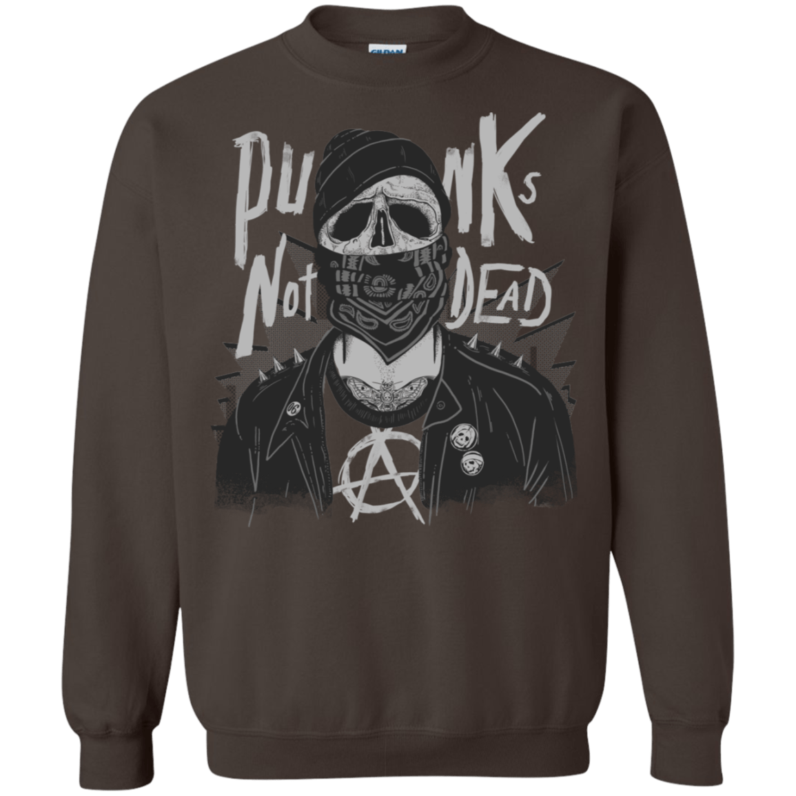 Sweatshirts Dark Chocolate / S PUNK SKULL Crewneck Sweatshirt