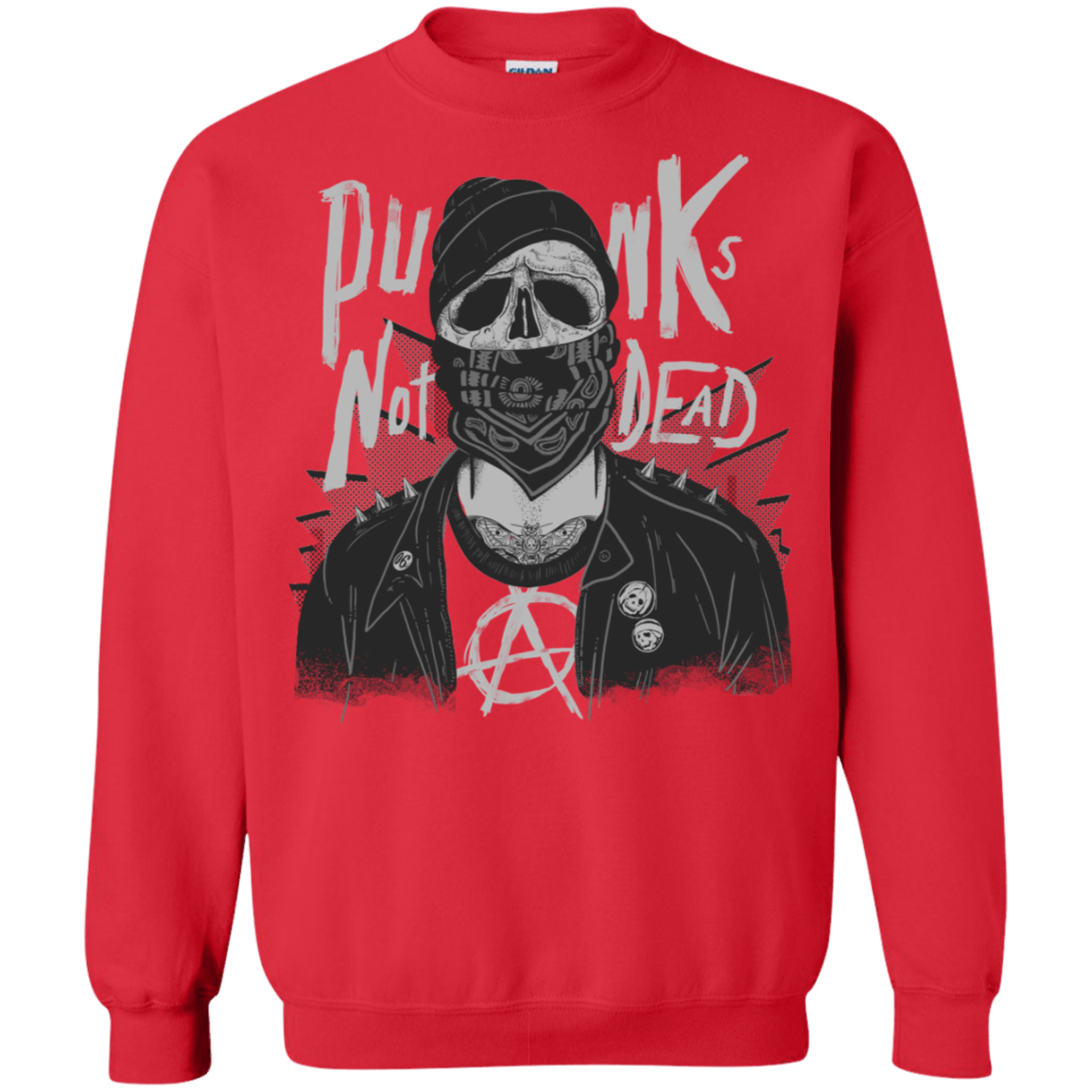 Sweatshirts Red / S PUNK SKULL Crewneck Sweatshirt