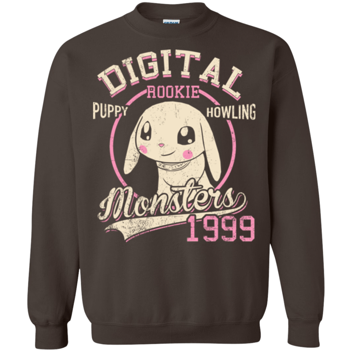 Sweatshirts Dark Chocolate / Small Puppy Howling Crewneck Sweatshirt