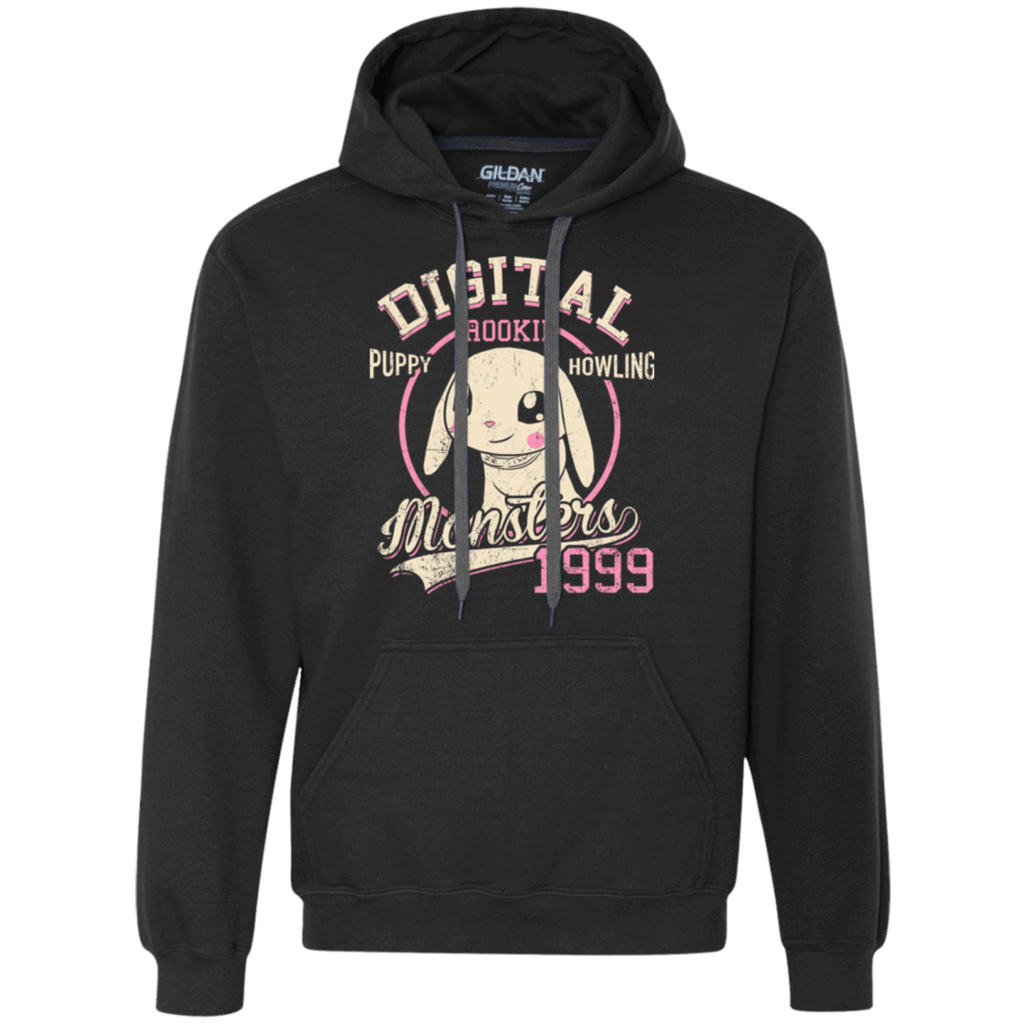 Sweatshirts Black / Small Puppy Howling Premium Fleece Hoodie