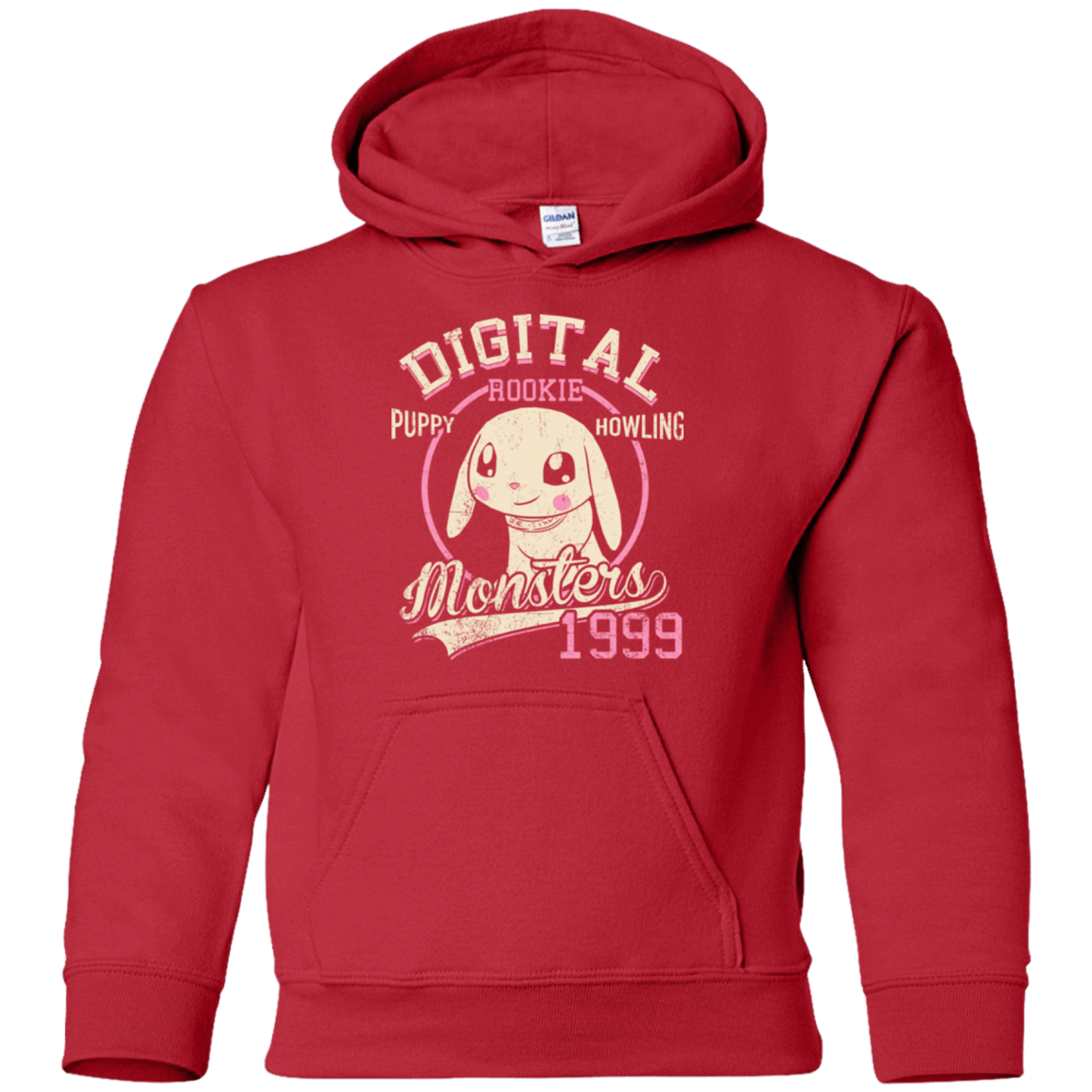 Sweatshirts Red / YS Puppy Howling Youth Hoodie