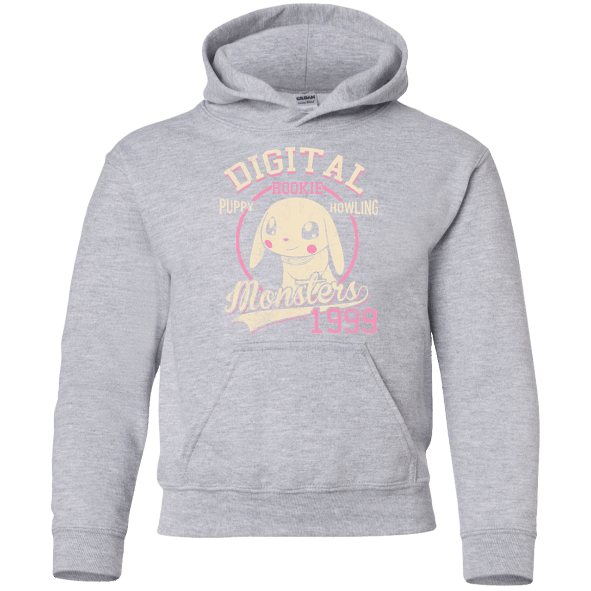 Sweatshirts Sport Grey / YS Puppy Howling Youth Hoodie