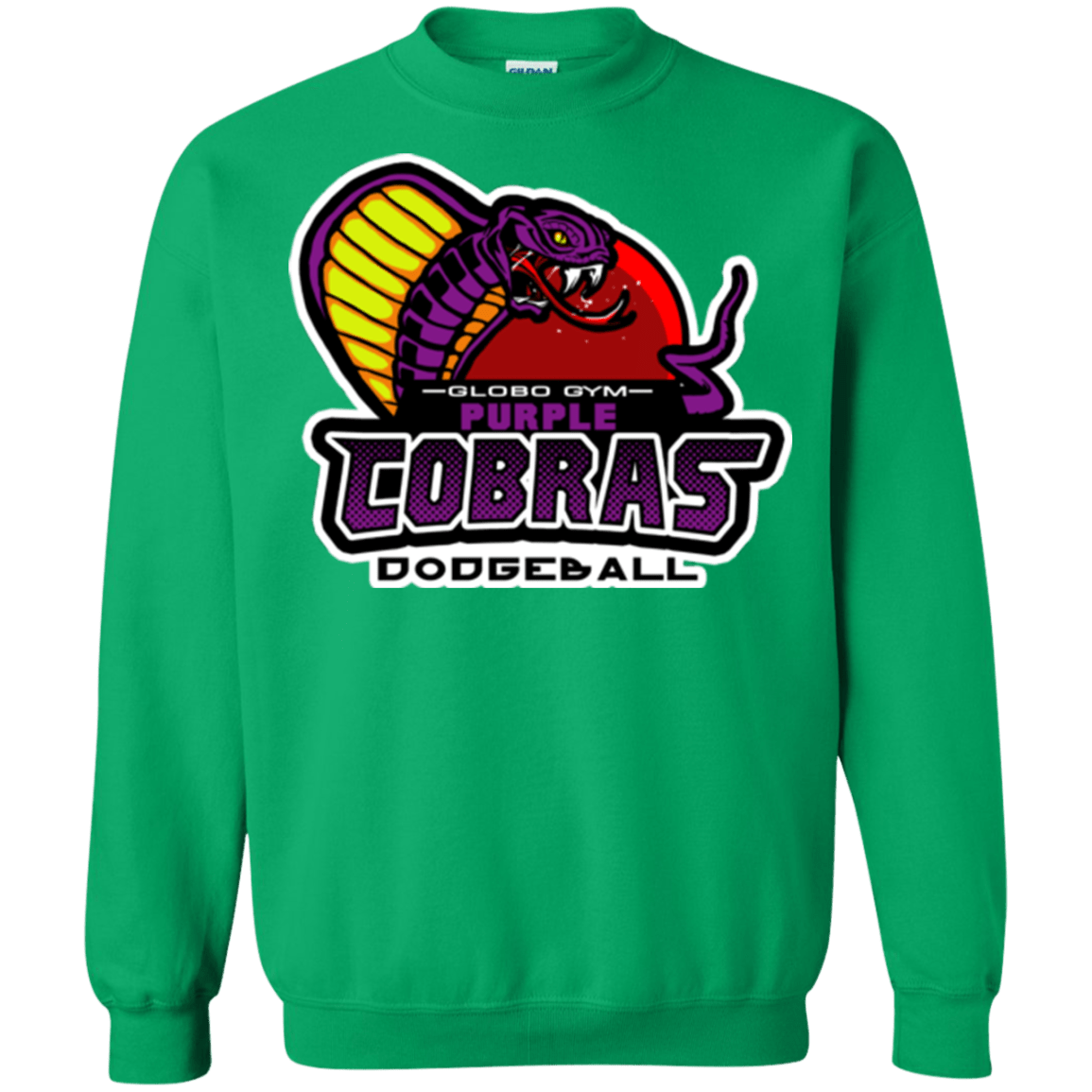 Sweatshirts Irish Green / Small Purple Cobras Crewneck Sweatshirt