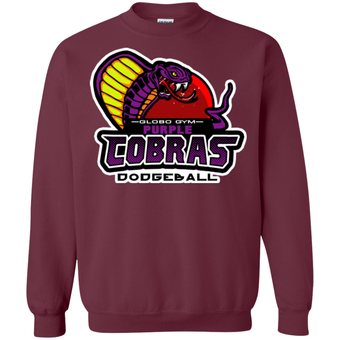 Sweatshirts Maroon / Small Purple Cobras Crewneck Sweatshirt