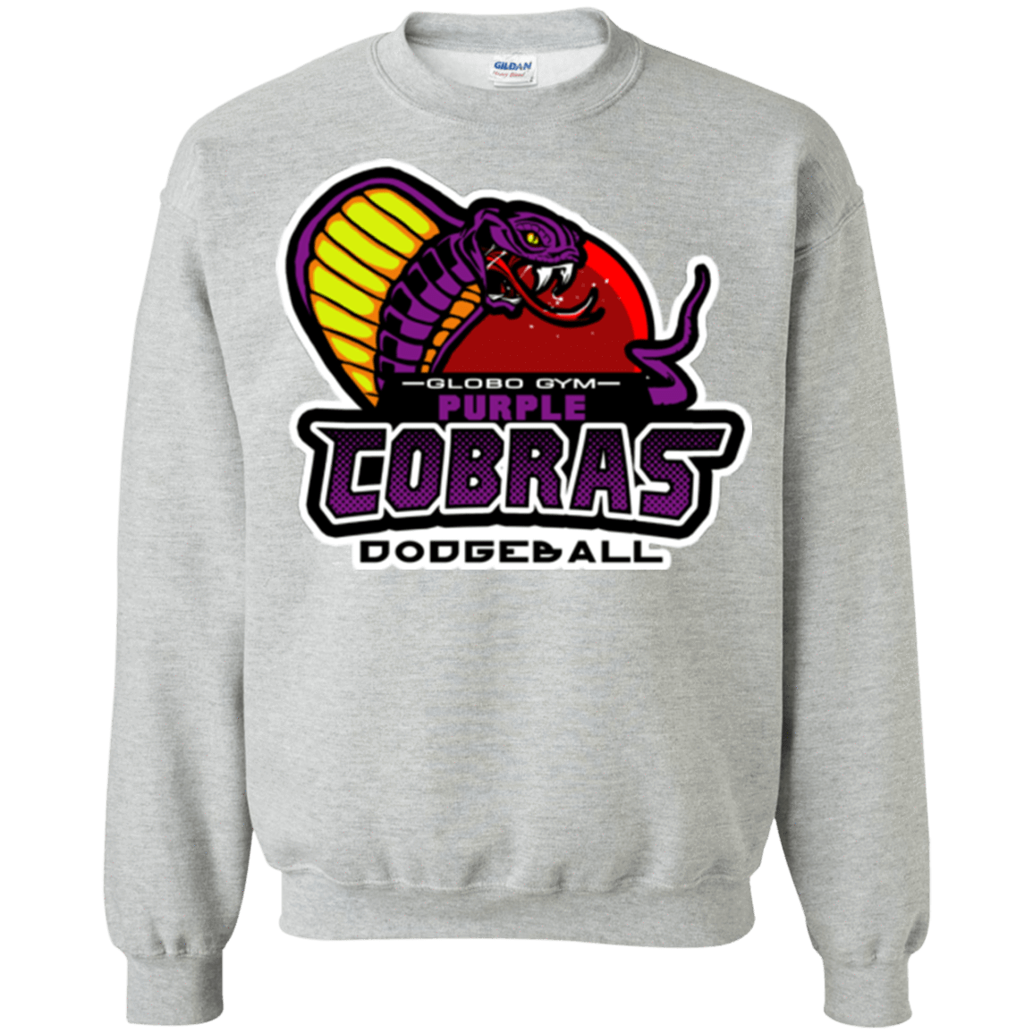 Sweatshirts Sport Grey / Small Purple Cobras Crewneck Sweatshirt
