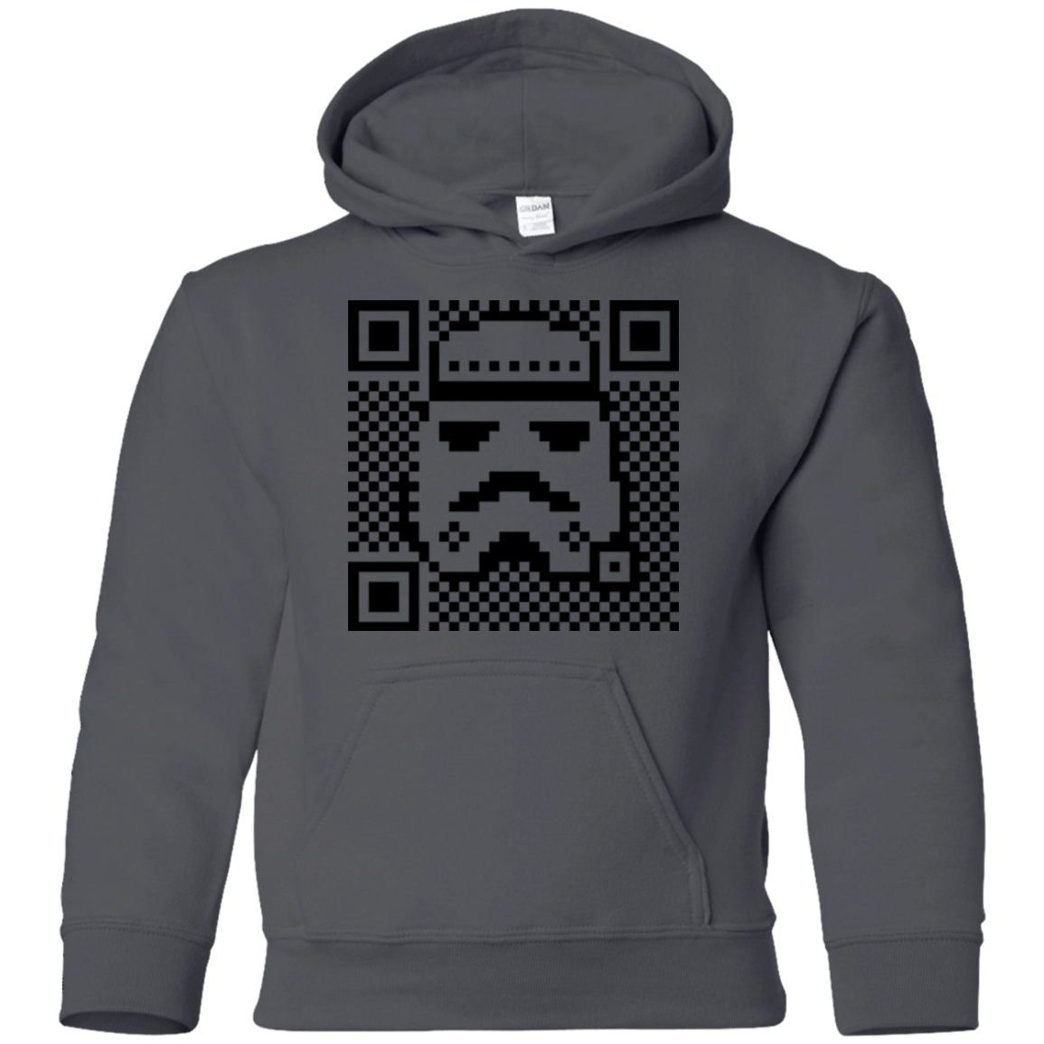 Sweatshirts Charcoal / YS QR trooper Youth Hoodie