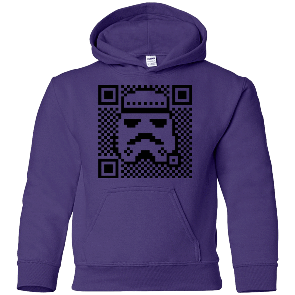 Sweatshirts Purple / YS QR trooper Youth Hoodie