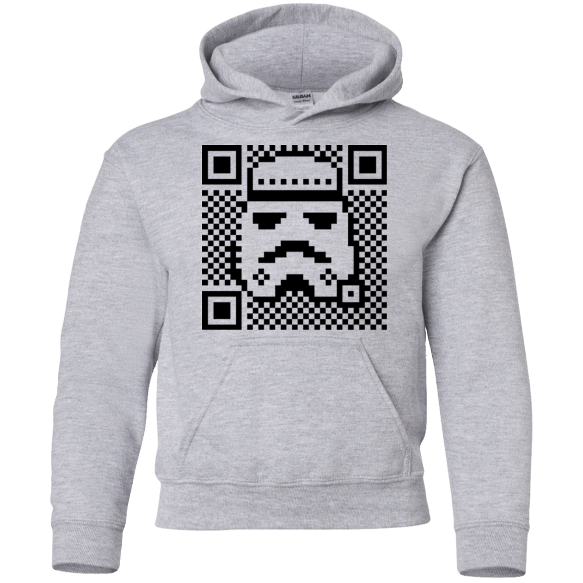 Sweatshirts Sport Grey / YS QR trooper Youth Hoodie