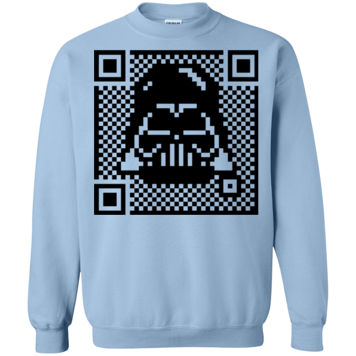 Sweatshirts Light Blue / Small QR vader Crewneck Sweatshirt