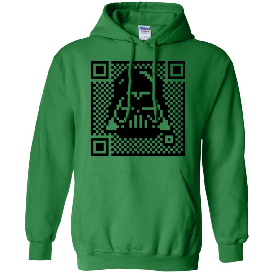 Sweatshirts Irish Green / Small QR vader Pullover Hoodie