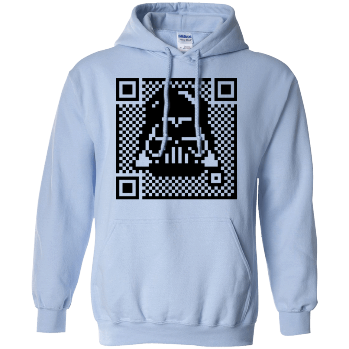 Sweatshirts Light Blue / Small QR vader Pullover Hoodie