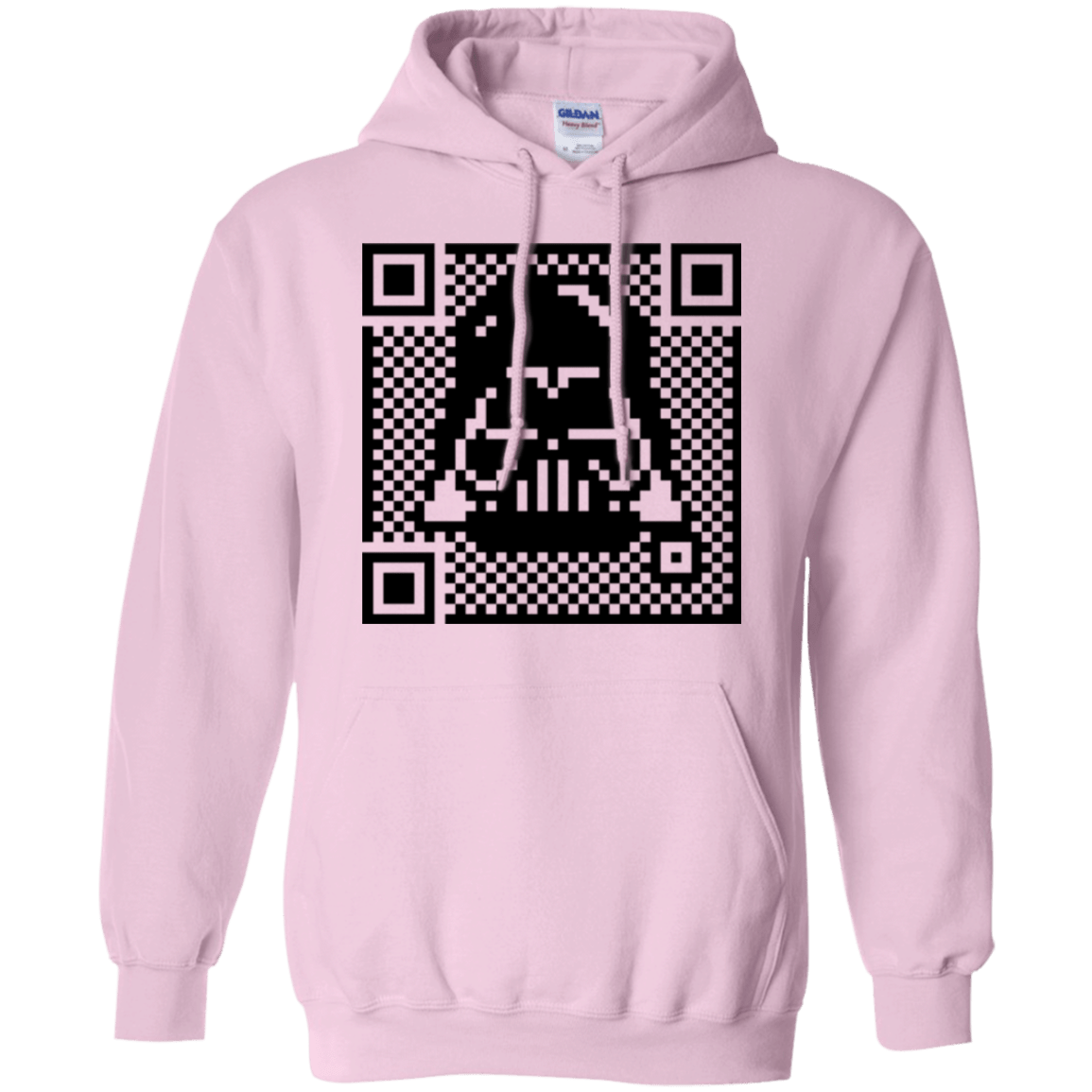 Sweatshirts Light Pink / Small QR vader Pullover Hoodie