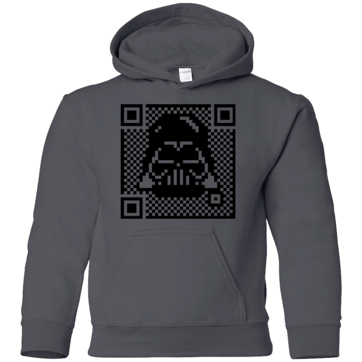 Sweatshirts Charcoal / YS QR vader Youth Hoodie