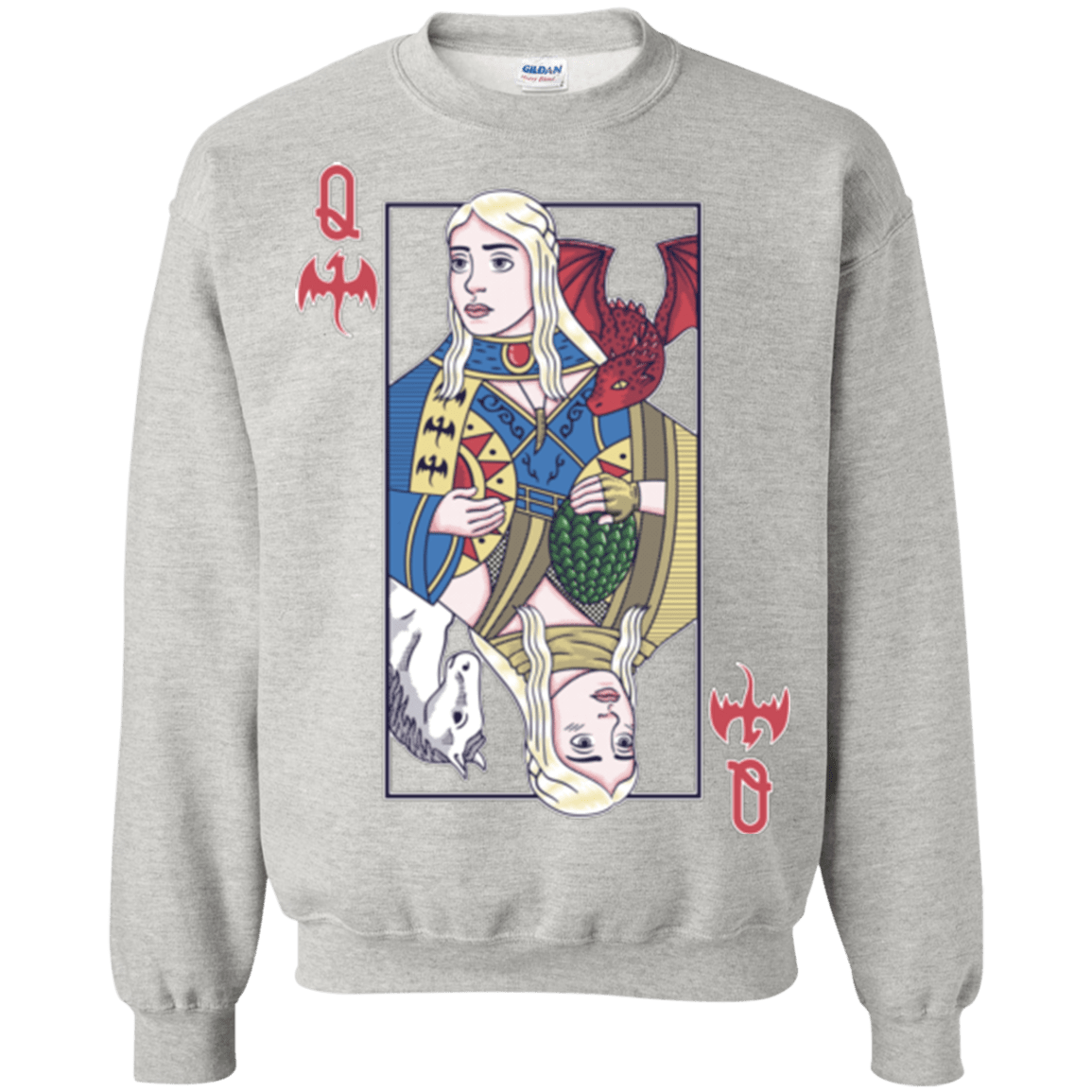 Sweatshirts Ash / Small Queen of Dragons Crewneck Sweatshirt