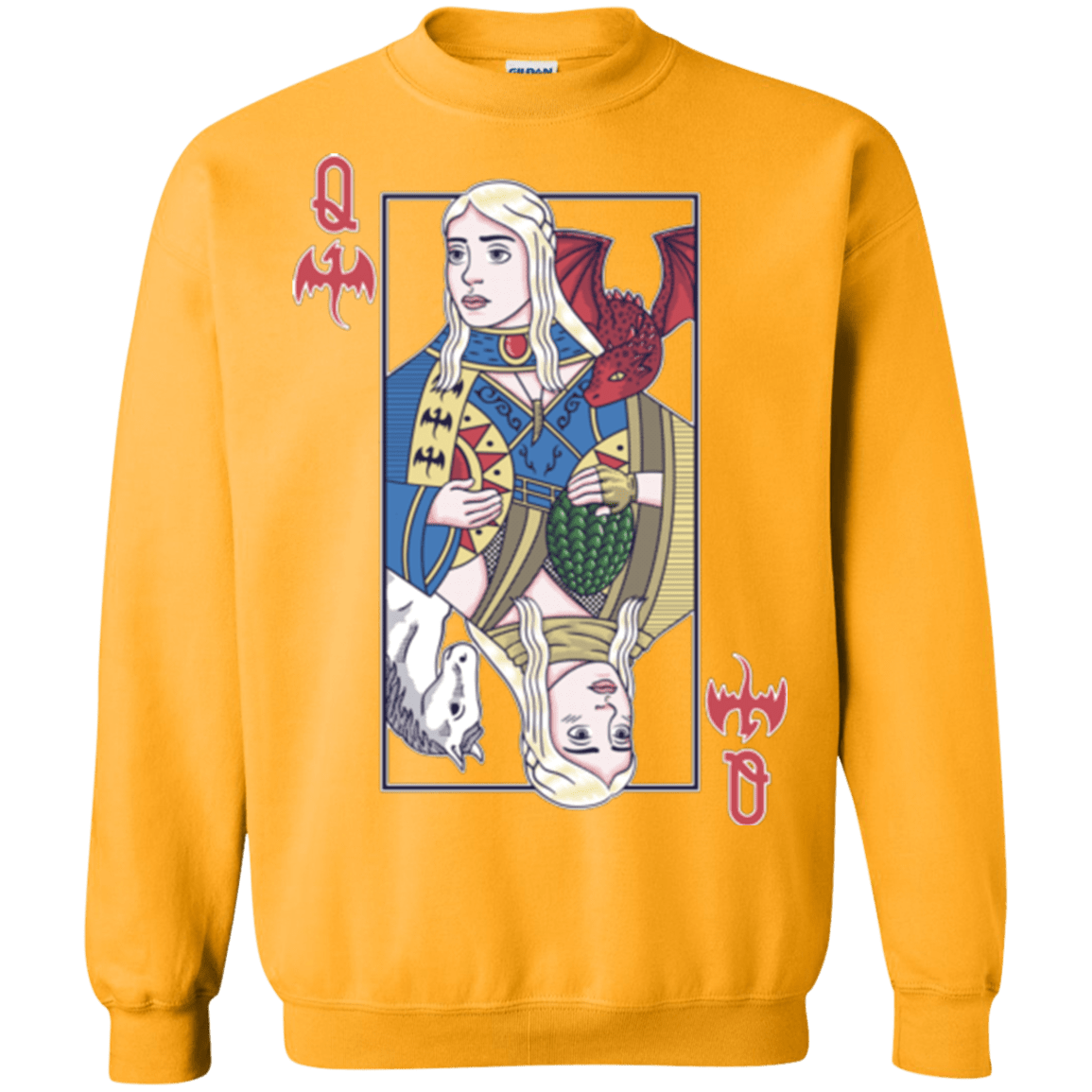 Sweatshirts Gold / Small Queen of Dragons Crewneck Sweatshirt