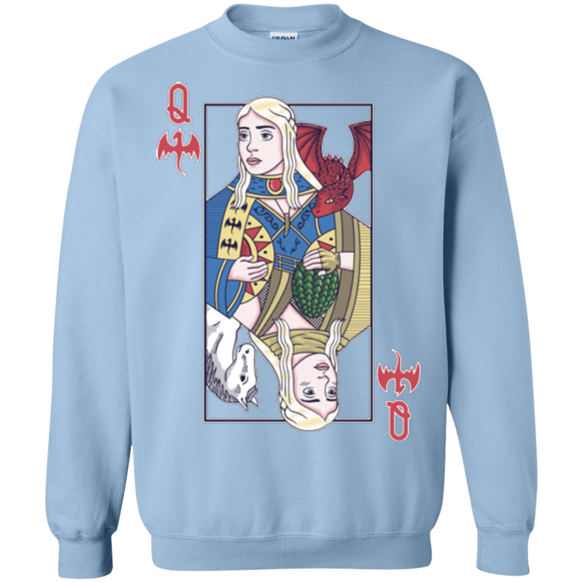 Sweatshirts Light Blue / Small Queen of Dragons Crewneck Sweatshirt