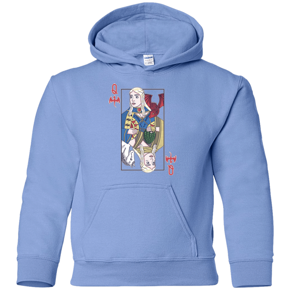 Sweatshirts Carolina Blue / YS Queen of Dragons Youth Hoodie